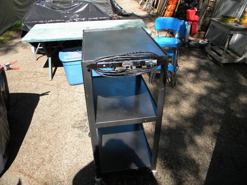 3 Tier Cart with Electric Outlets