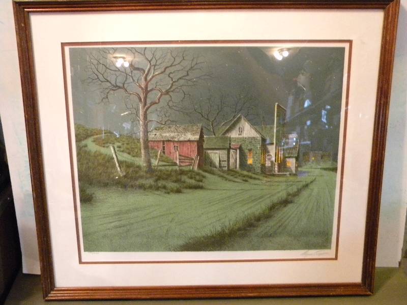 Wayne Cooper Roadside Groceries Lithograph