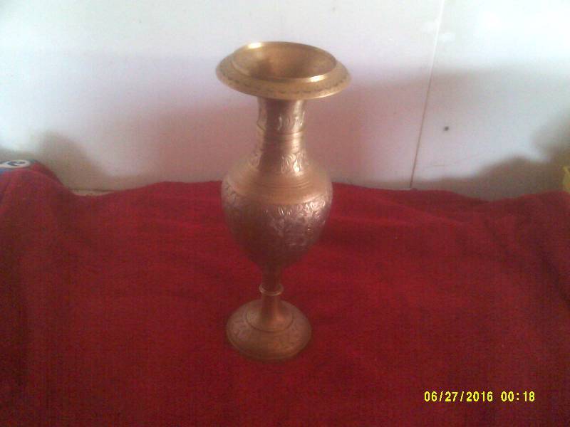 ANTIQUE BRASS CANDLE HOLDERS