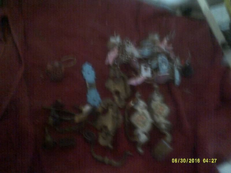 VINTAGE METAL WARE and HOOKS