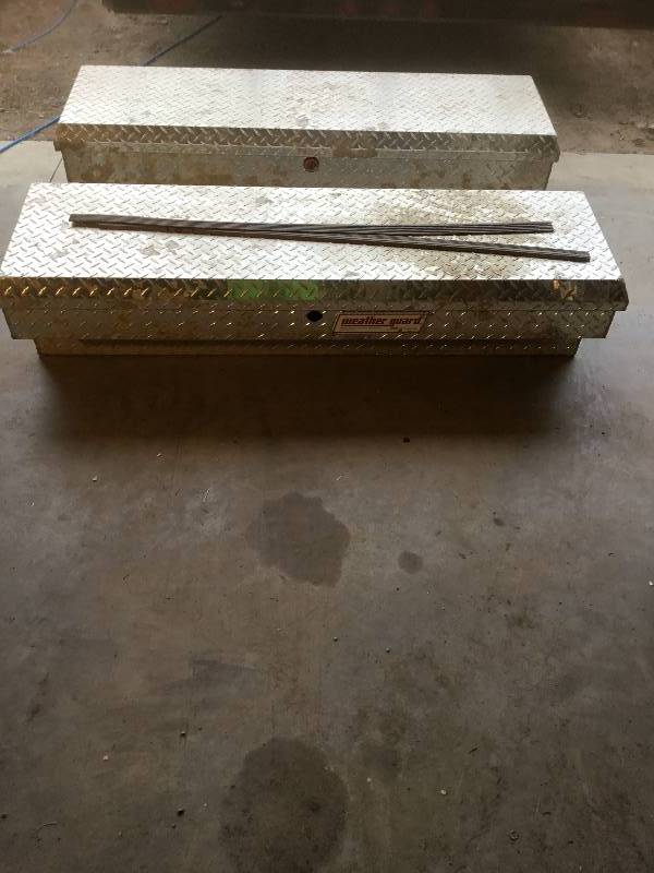 lot 13 image: 2 Weather Guard utility box- with key