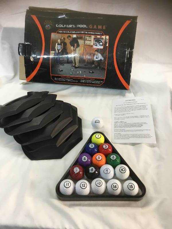 lot 98 image: Golfers putter pool game