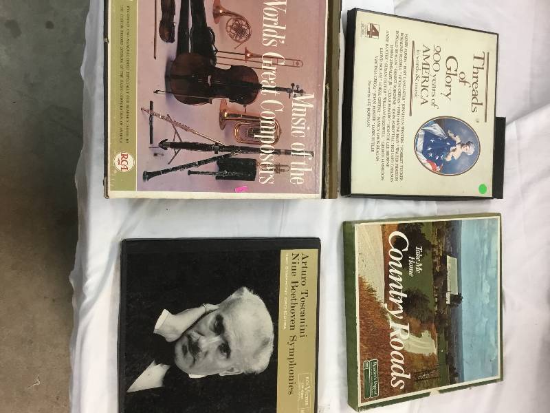 lot 115 image: 4 box sets  lp records vinyl