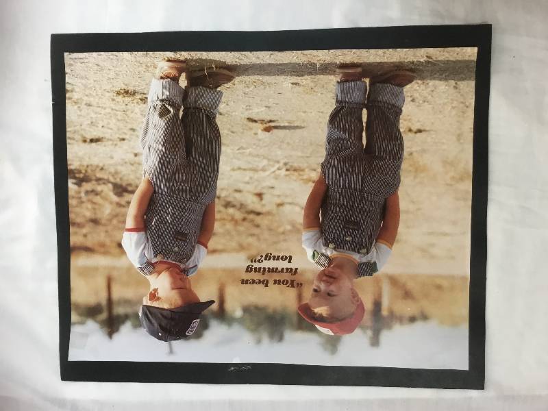 lot 117 image: Print two little farmers 1983