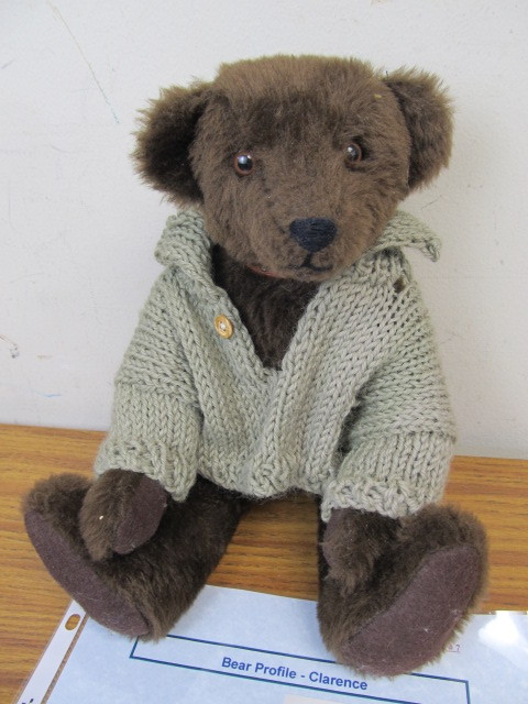 lot 174 image: Hand-Made Teddy Bear by Irene Burnley Clarence Bear