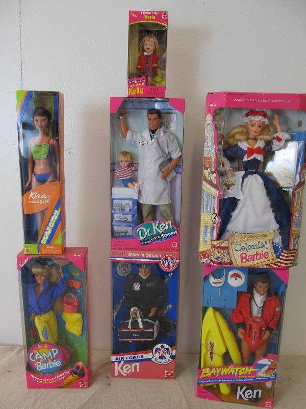 lot 71 image: Lot of NEW IN BOX Barbies #1