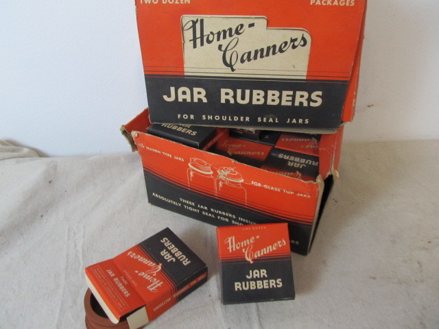 lot 132 image: Large Lot of NOS Vintage Canning Jar Rubbers