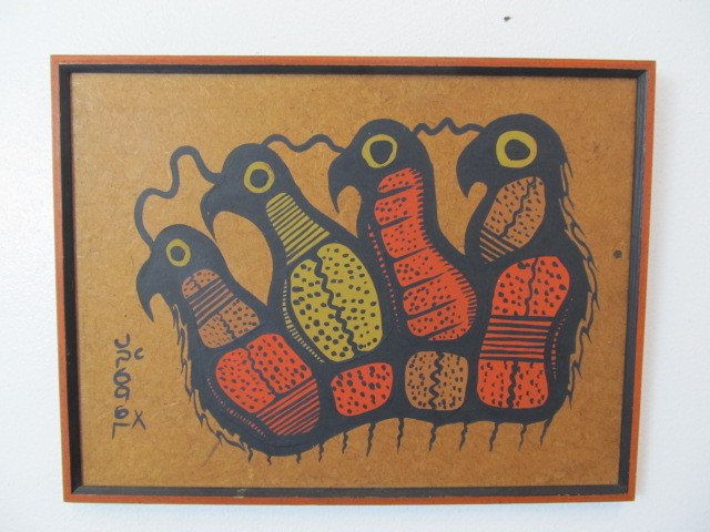 lot 147 image: Joshim Kakegamic (1952-1993) Original Signed Acrylic on Board Painting