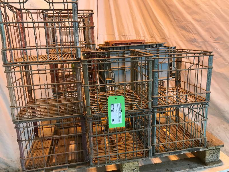 lot 274 image: Metal Milk Crates