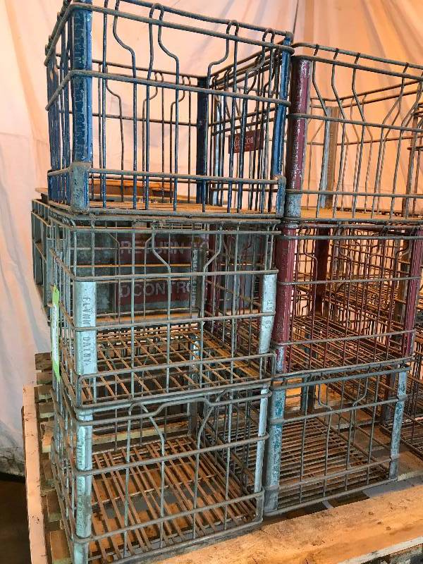 lot 275 image: Metal Milk Crates