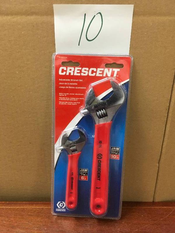 crescent ajustable wrench set in good condition