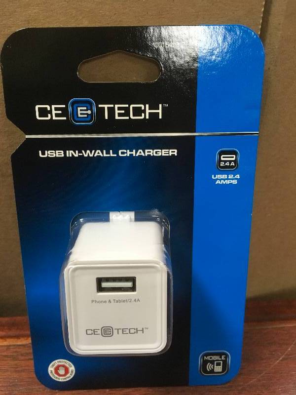SEt of 3 CE tech usb in wall charger new