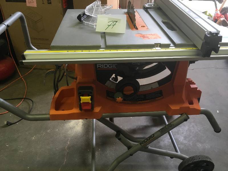 Ridgid table saw in good condition