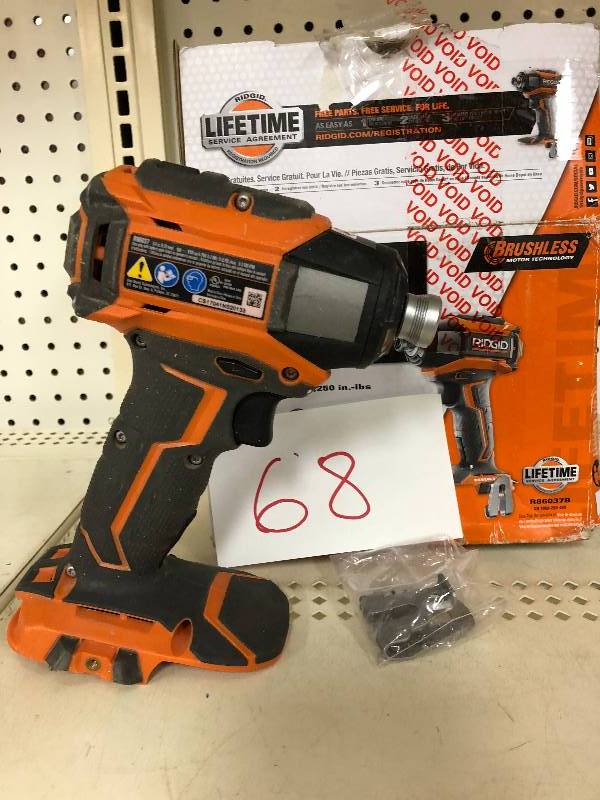 Ridgid R86037 18 Volt 18V GEN5X Brushless Motor 3 speed Impact Driver Drill used in like new condition tool only