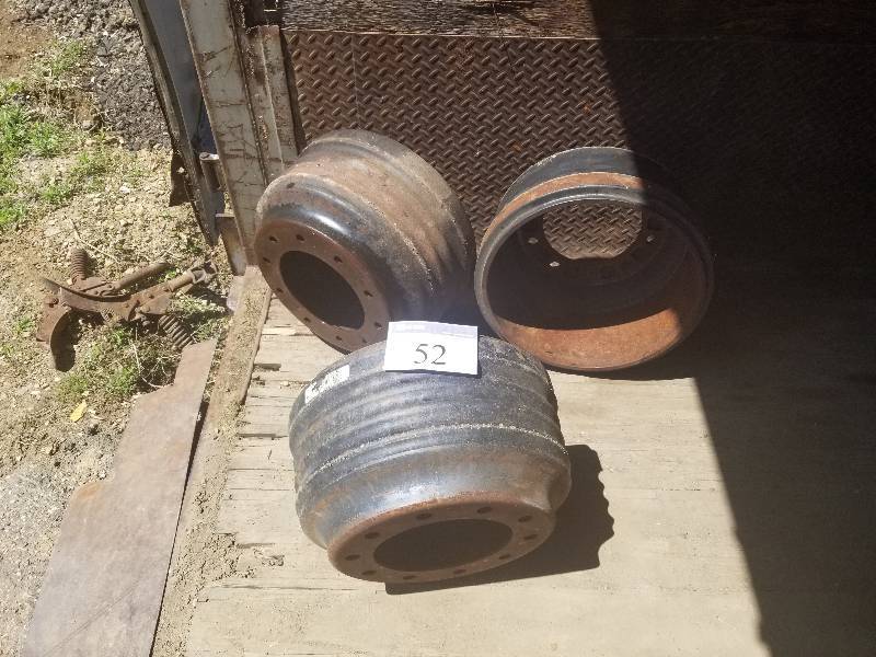 Lot of (3) Heavy Truck and Trailer Brake Drums