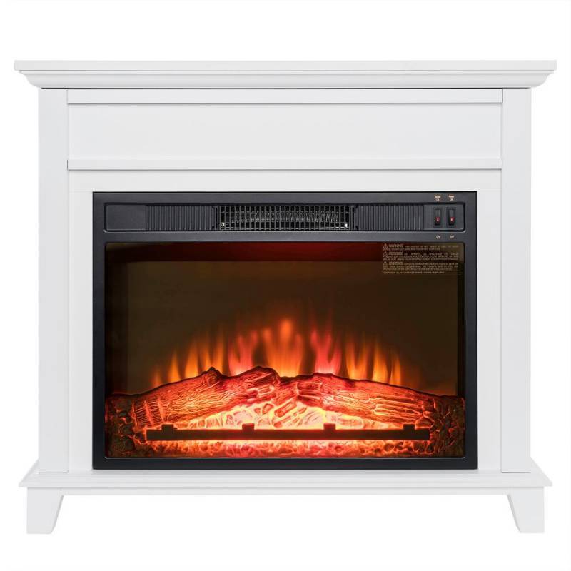 Akdy 32 In Freestanding Electric Fireplace Insert Heater In White