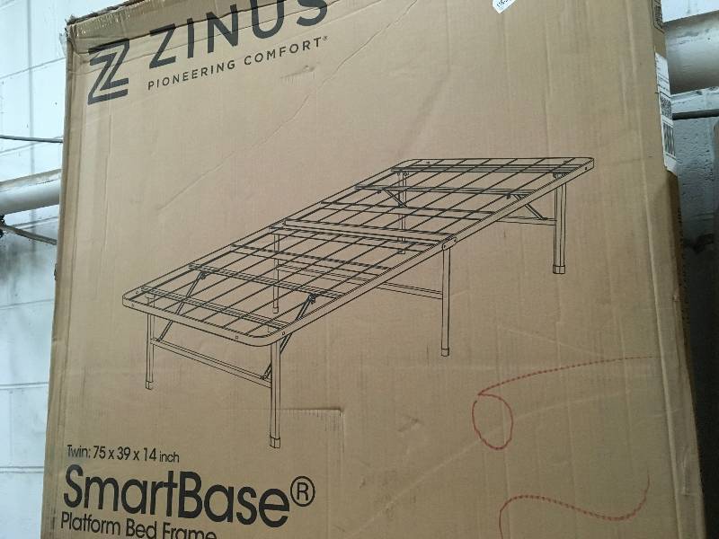 lot 3 image: Zinus SmartBase Plataform Bed Frame Twin not used