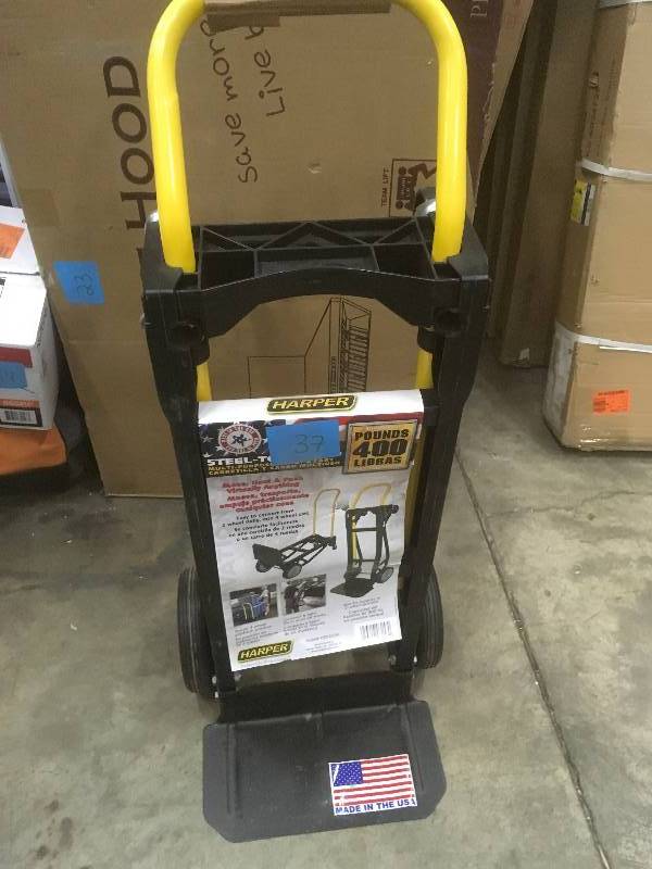 lot 37 image: Harper 400 lb. Capacity Lightweight 2-in-1 Convertible Hand Truck