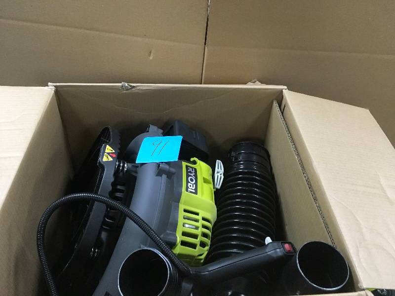 lot 91 image: Ryobi 185 MPH 510 CFM Gas Backpack Leaf Blower in working condition