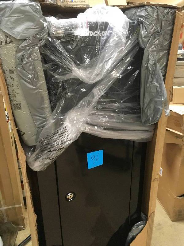 lot 96 image: Stack-On 8-Gun 6 cu. ft. Key Lock Security Cabinet not used