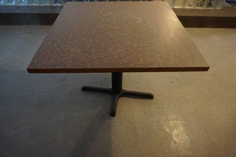 lot 23 image: 3 x 3 Pedestal Table