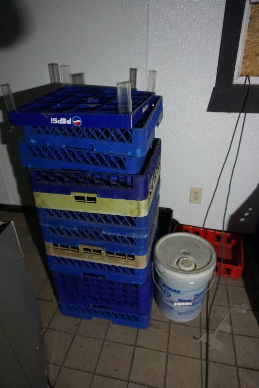 lot 28 image: Large Lot of Plastic Dishwasher and Bottle Crates