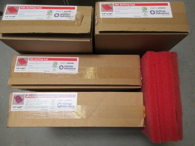 lot 120 image: NILFISK ADVANCE FINISH REMOVAL AND BUFFING PADS
