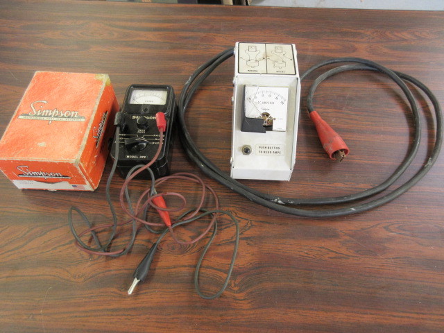 lot 123 image: SIMPSON AMP AND OHM METERS
