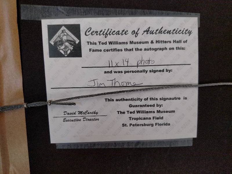 Jim Thome 600 Home Run Club Autogra...