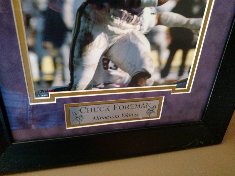 Chuck Foreman Autographed Photo...