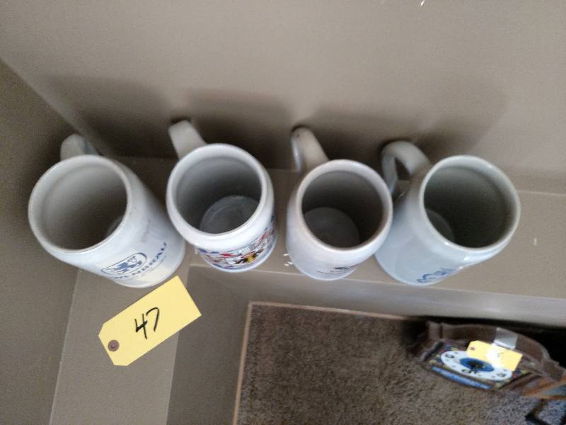 (4) Ceramic Beer Mugs...