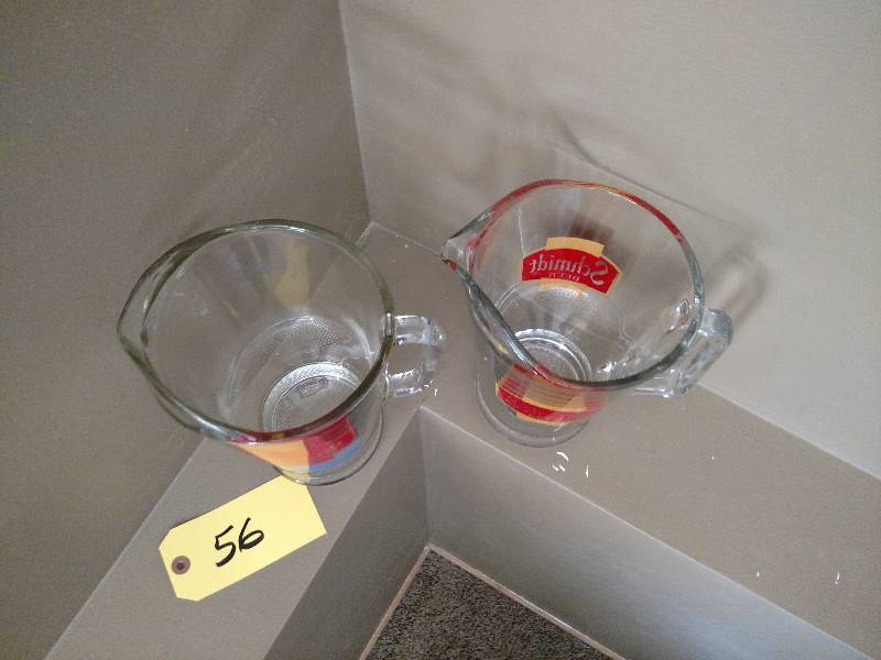 (2) Schmidt Beer Pitchers...