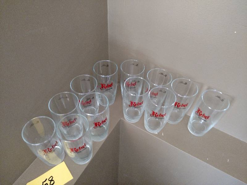 (12) Rebel Beer Glasses...