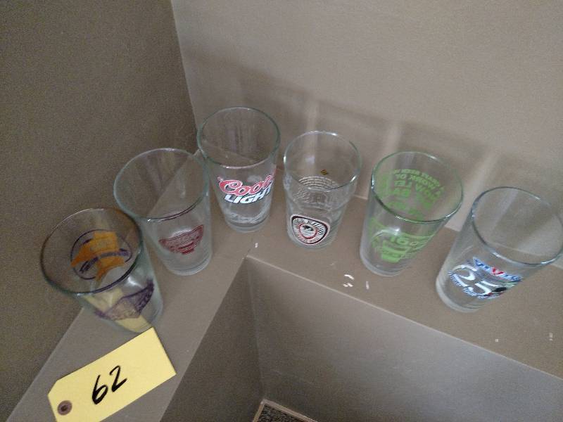 (6) Beer Glasses...