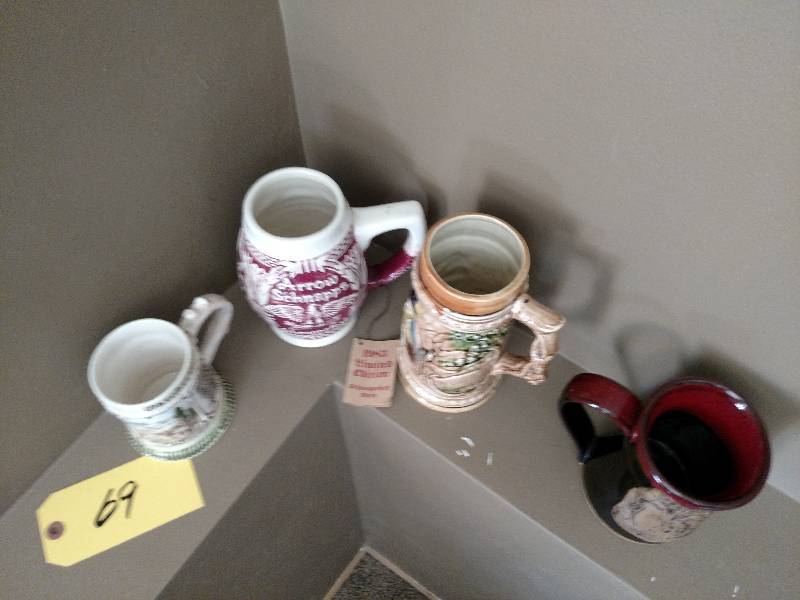 (4) Beer Mugs...