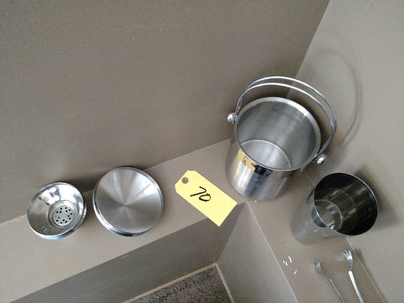 Stainless Steel Ice Bucket, Cocktai...