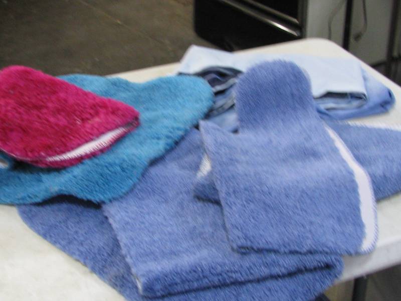 lot 42 image: Bathroom Rugs and Shower Curtain