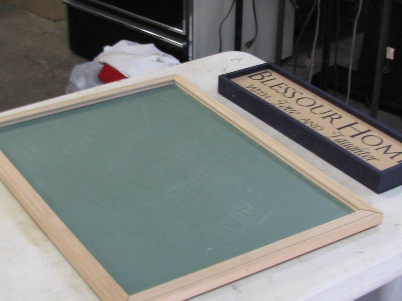 lot 80 image: Chalk Board & Decor