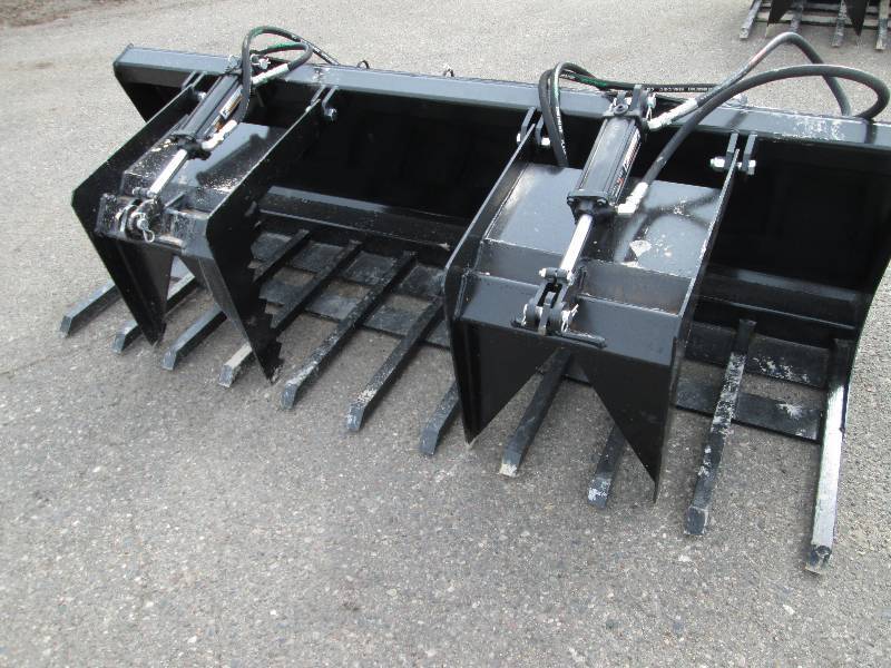 Brand New 7 Skid Steer Double Grapple - Bucket