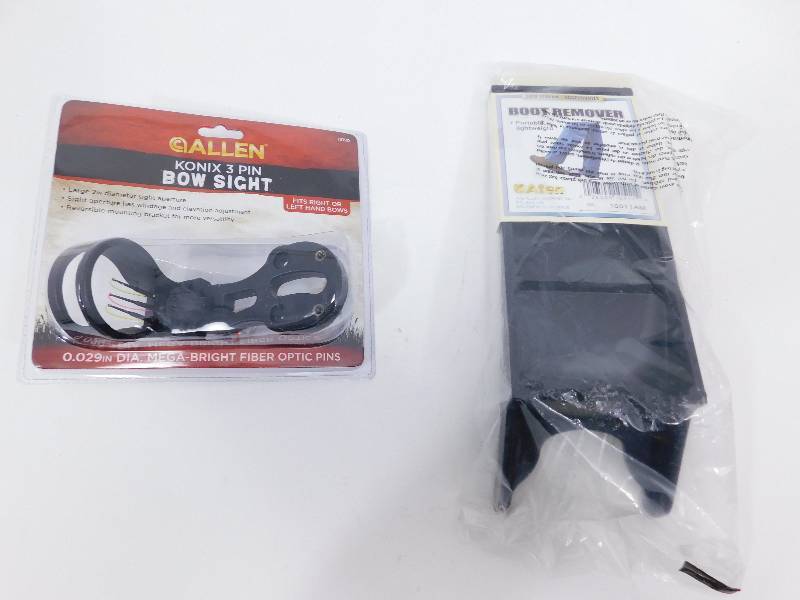 lot 42 image: Boot Remover    &     GAllen KONIX  3  PINBow Sight