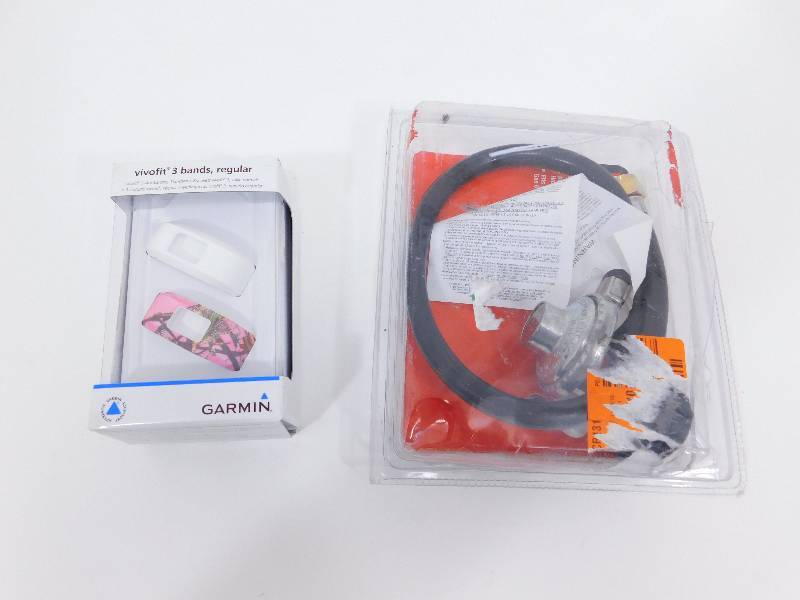 lot 46 image: Garmin Vivofit   Regular 3 Bands   &     Replacement Hose & Regulator For Gas Grills