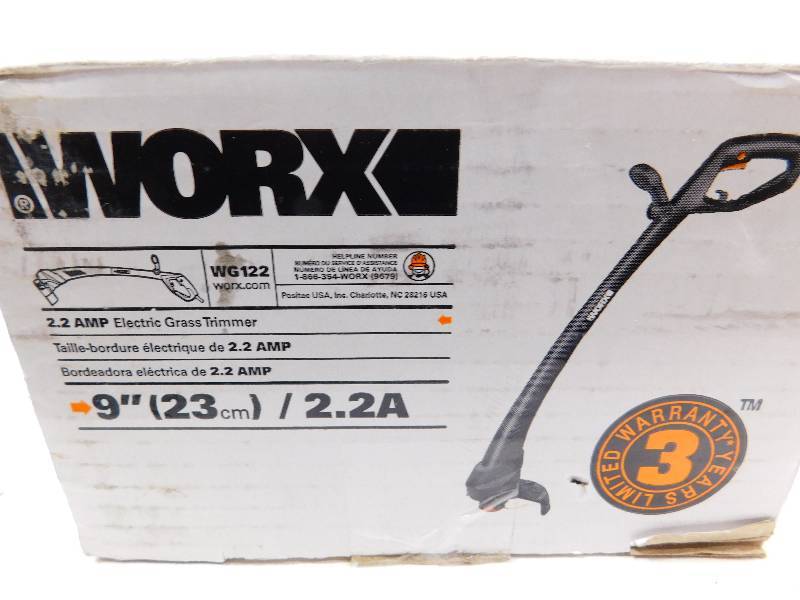 WORX WG122 2.2 amp Electric Grass Trimmer Brand New and Customer