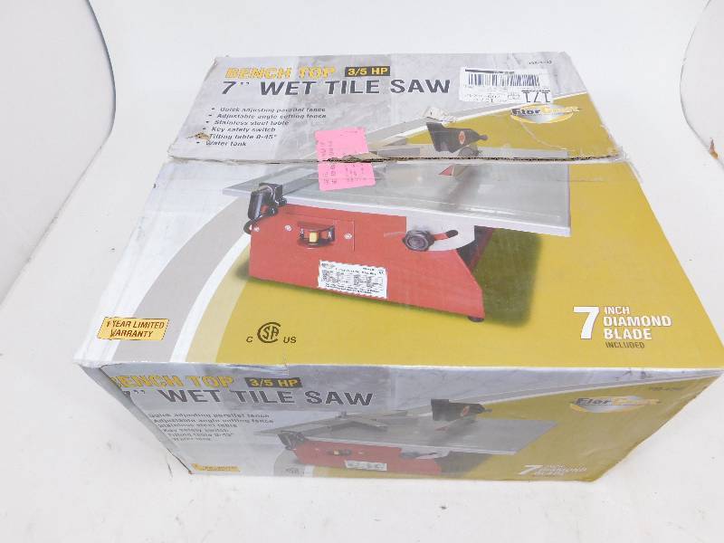 lot 9 image: Bench Top 7 Wet Tile Saw