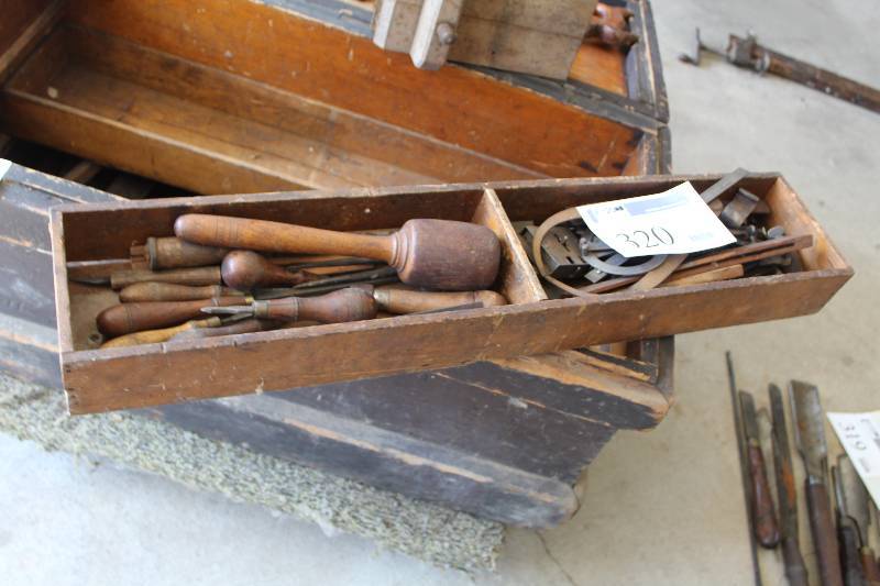 lot 320 image: Wood Files, Drills, Hammers, Calipers, And More