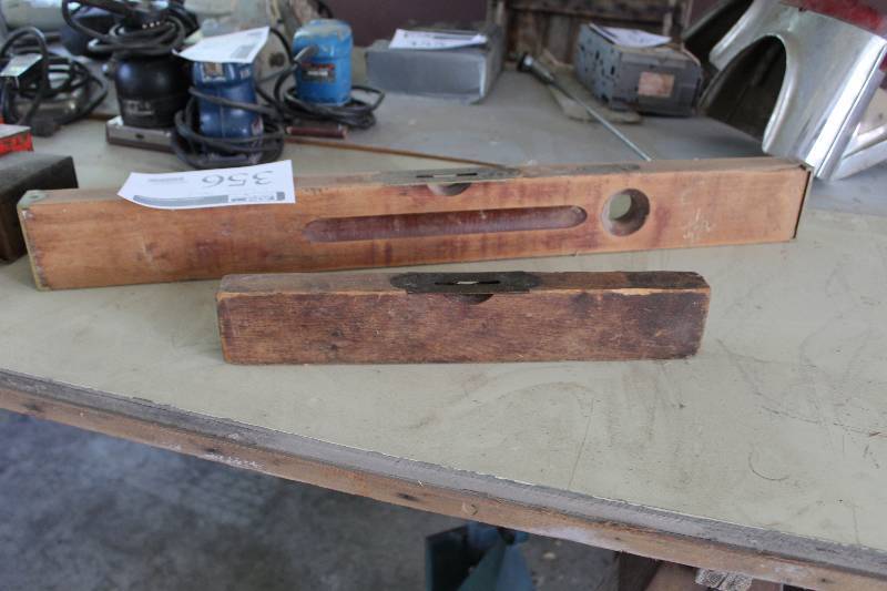 lot 356 image: Lot of (2) Wood Levels