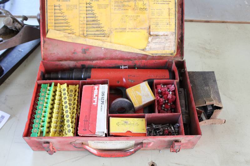 lot 352 image: Hilti DX-350 Fastener w  Fasteners, Carry Case