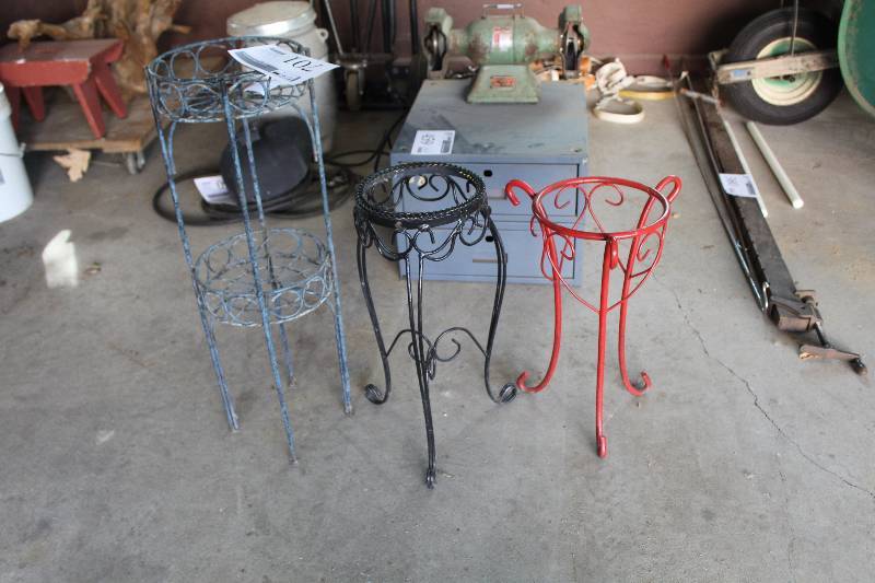 lot 701 image: Lot of (3) Planter Tables