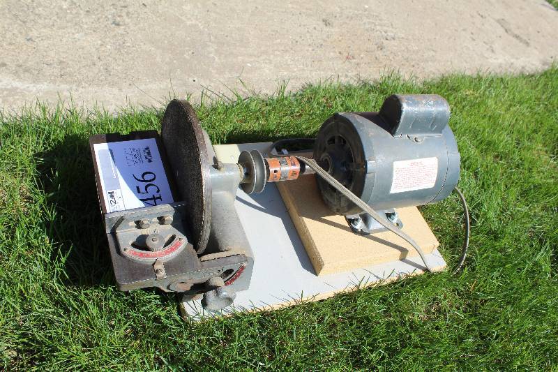 lot 456 image: Custom Grinding Table w Westinghouse AC Motor