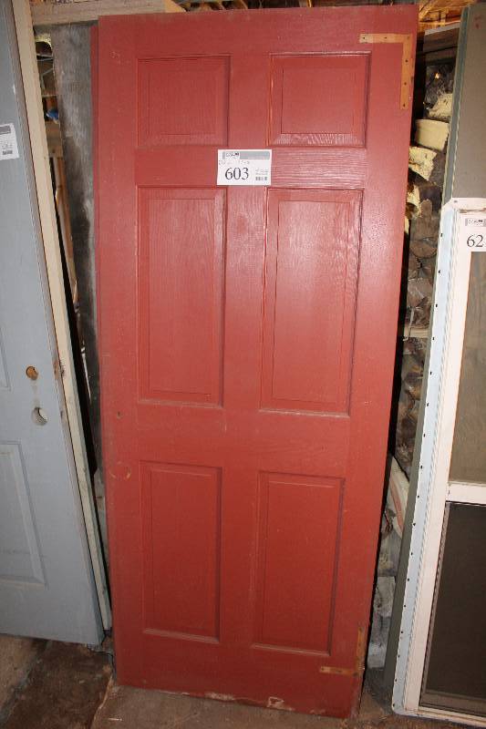 lot 603 image: Lot of (2) House Interior 6-Panel Doors
