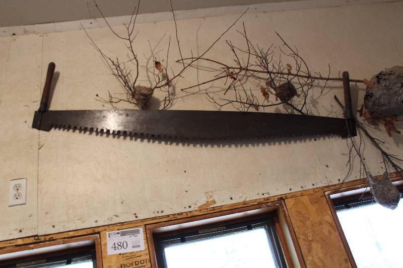 lot 480 image: Vintage Log Saw